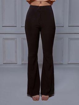 Torsha - Black Sculpted Boot Cut Pant