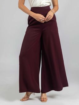 Torsha - Burgundy Luxe Palazzo