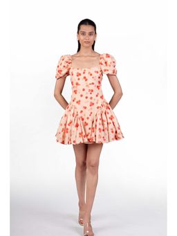 The Whole Nine Yards - Peach Zinn Mini Dress