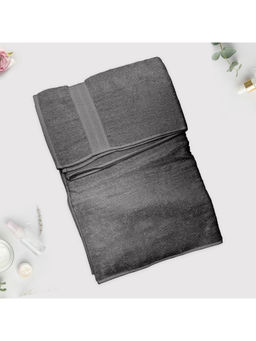 Layers - Cotton Plus Steel Grey Solid Bath Towel (L)