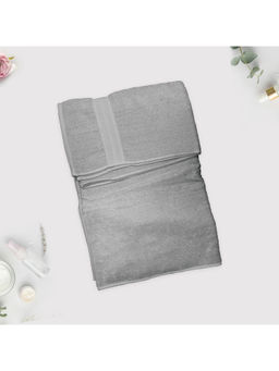 Layers - Cotton Plus Ash Grey Solid Bath Towel (L)