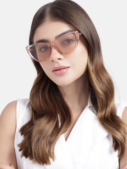 Carlton London - Women UV Protected Beige Lens Cat Eye Sunglasses (55)