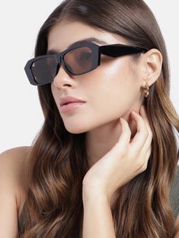 Carlton London - Women UV Protected Brown Lens Square Sunglasses (54)