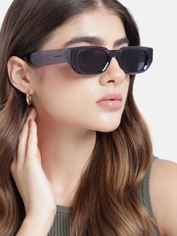 Carlton London - Women UV Protected Blue Lens Rectangle Sunglasses (50)