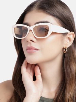 Carlton London - Women UV Protected Beige Lens Cat Eye Sunglasses (53)