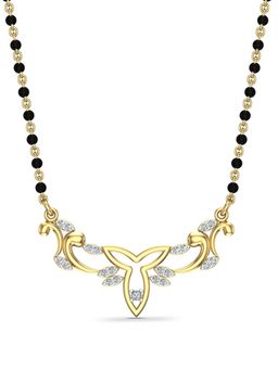 DISHIS - 22k BIS Hallmark Yellow Gold and Diamond Tanmaniya Pendant