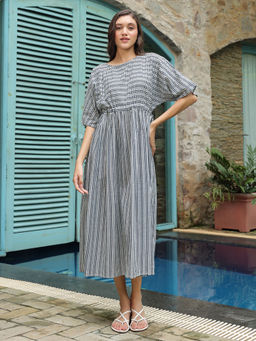 SAY - Printed Pure Cotton Midi Dress