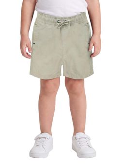 R&B - Boys Beige Cotton Lycra Shorts
