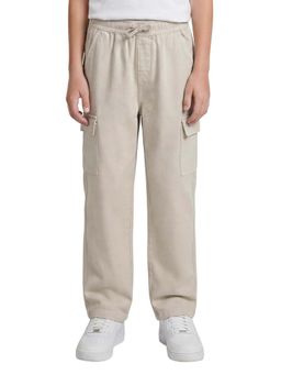 R&B - Boys Beige Pure Cotton Trousers