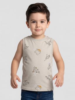 R&B - Boys Grey Cotton T-Shirt