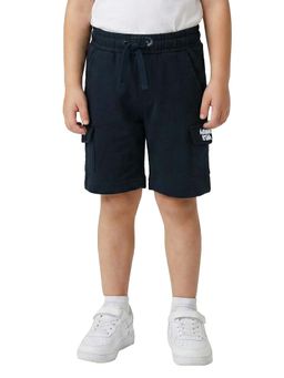 R&B - Boys Navy Blue Cotton Blend Shorts