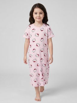 R&B - Girls Pink Cotton Night Dress