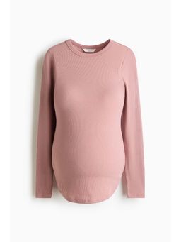 H&M - Women Pink MAMA Ribbed Jersey Top