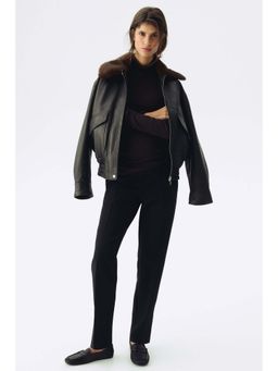 H&M - Women Black MAMA Slit-Hem Pyjama