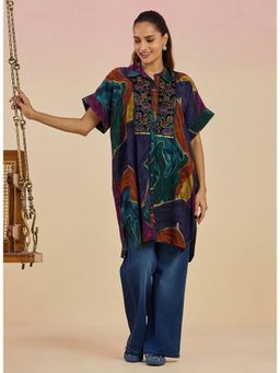 Lakshita - Women Blue Viscose Printed Tunic