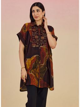 Lakshita - Women Brown Viscose Printed Tunic