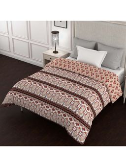 Bella Casa - Single Ac Quilt Reversible 150 Gsm Red - Kalamkari Collection