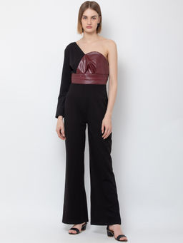 Dodo & Moa - Women Black Western Wear Jumpsuit