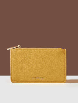Accessorize London - Women's Yellow Classic Card Holder