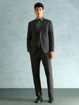 Arrow - Men Tailored Fit Heathered Grey Suit