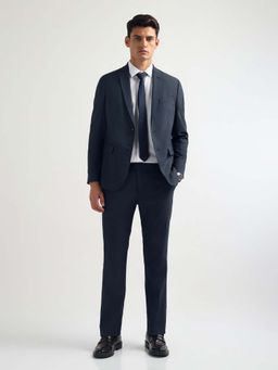Arrow - Men Blue Tailored Fit Textured Suit