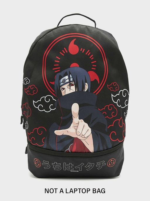 bewakoof mini backpack Buy Bewakoof Naruto Unisex Black Itachi Peace Printed Small Backpack Online