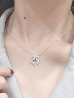 Designs & You - White Silver Plated Necklace