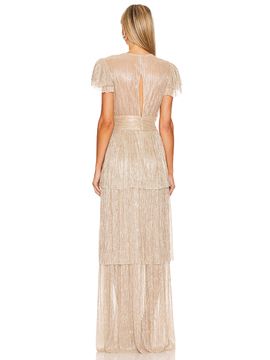sabina layered maxi dress