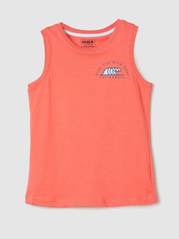 max - Boys Sleeveless T-Shirt Orange