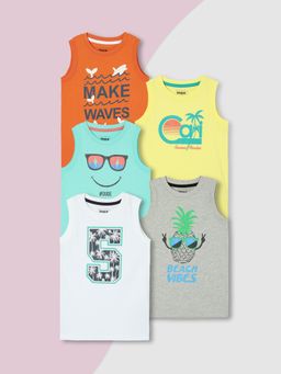 max - Boys Graphic Printed T-Shirt Multi-Color