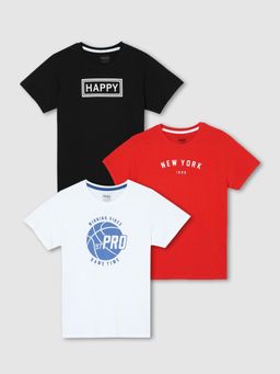 max - Boys Printed T-Shirt Multi-Color