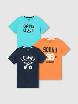 max - Boys Printed T-Shirt Multi-Color