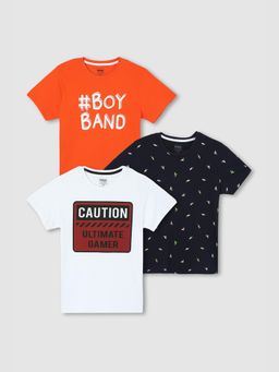 max - Boys Printed T-Shirt Multi-Color