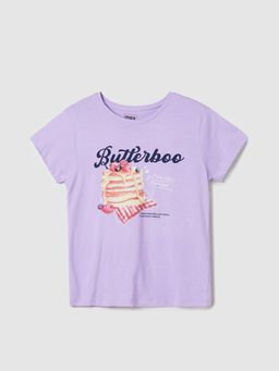 max - Girls Printed T-Shirt Lavender