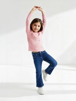 max - Girls Printed T-Shirt Pink