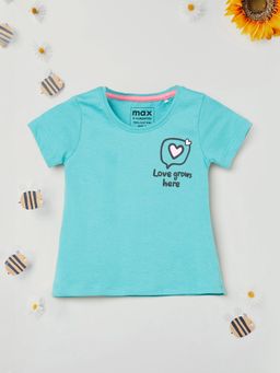 max - Girls Printed T-Shirt Green