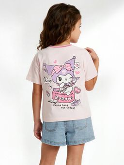 max - Girls Kuromi T-Shirt Pink