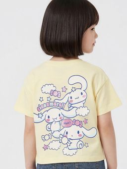 max - Girls Cinnamoroll Printed T-Shirt Yellow