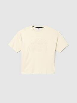 max - Boys Embossed T-Shirt Off White
