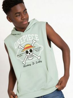 max - Boys One Piece Hooded T-Shirt Green