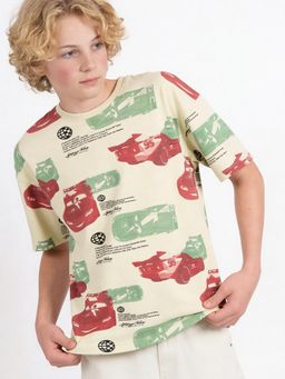 max - Boys Cars Print T-Shirt Multi-Color