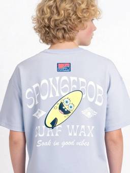 max - Boys Spongebob Squarepants Print T-Shirt Blue