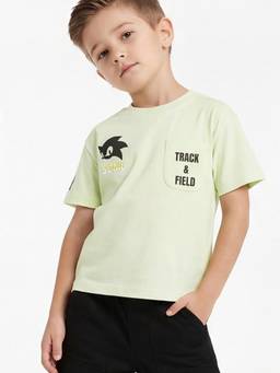 max - Boys Sonic Back Print T-Shirt Green