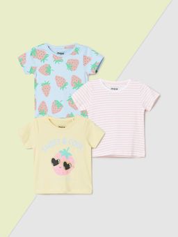 max - Girls Printed T-Shirt Multi-Color