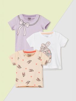 max - Girls Printed T-Shirt Multi-Color