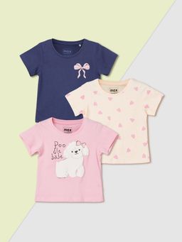 max - Girls Printed T-Shirts Multi-Color