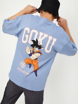 max - Boys Dragon Ball-Z Print T-Shirt Blue