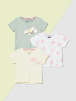 max - Girls Printed T-Shirts Multi-Color