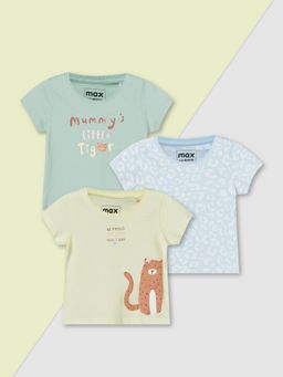 max - Girls Printed T-Shirt Multi-Color