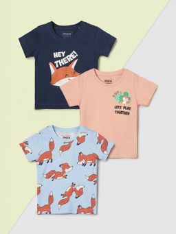 max - Boys Printed T-Shirt Multi-Color